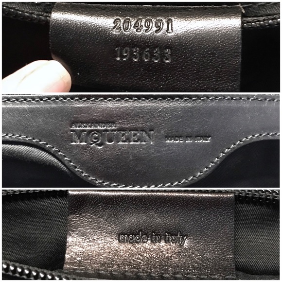 🎭 SOLD 🎭 ALEXANDER McQUEEN Bronze Flapper Tote - Picture 7 of 7